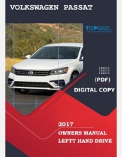 VOLKSWAGEN PASSAT 2017 OWNERS MANUAL